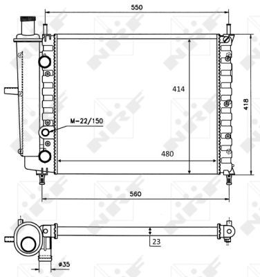 Radiator, engine cooling-4