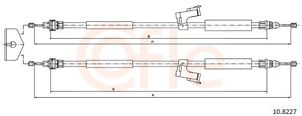 Cable Pull, parking brake-main