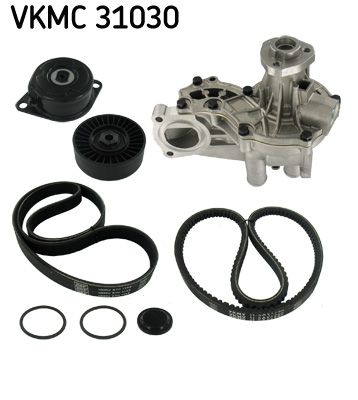 SKF VKMC 31030 Water pump + v-ribbed belt kit