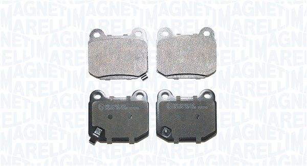 MAGNETI MARELLI 363916061449 Stabdžių trinkelių rinkinys, diskinis stabdys