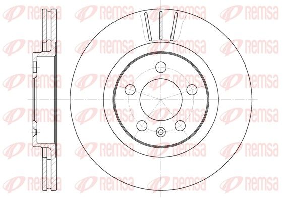 REMSA 6546.10 Brake disc