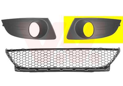 VAN WEZEL 1516593 Ventilation grille, bumper