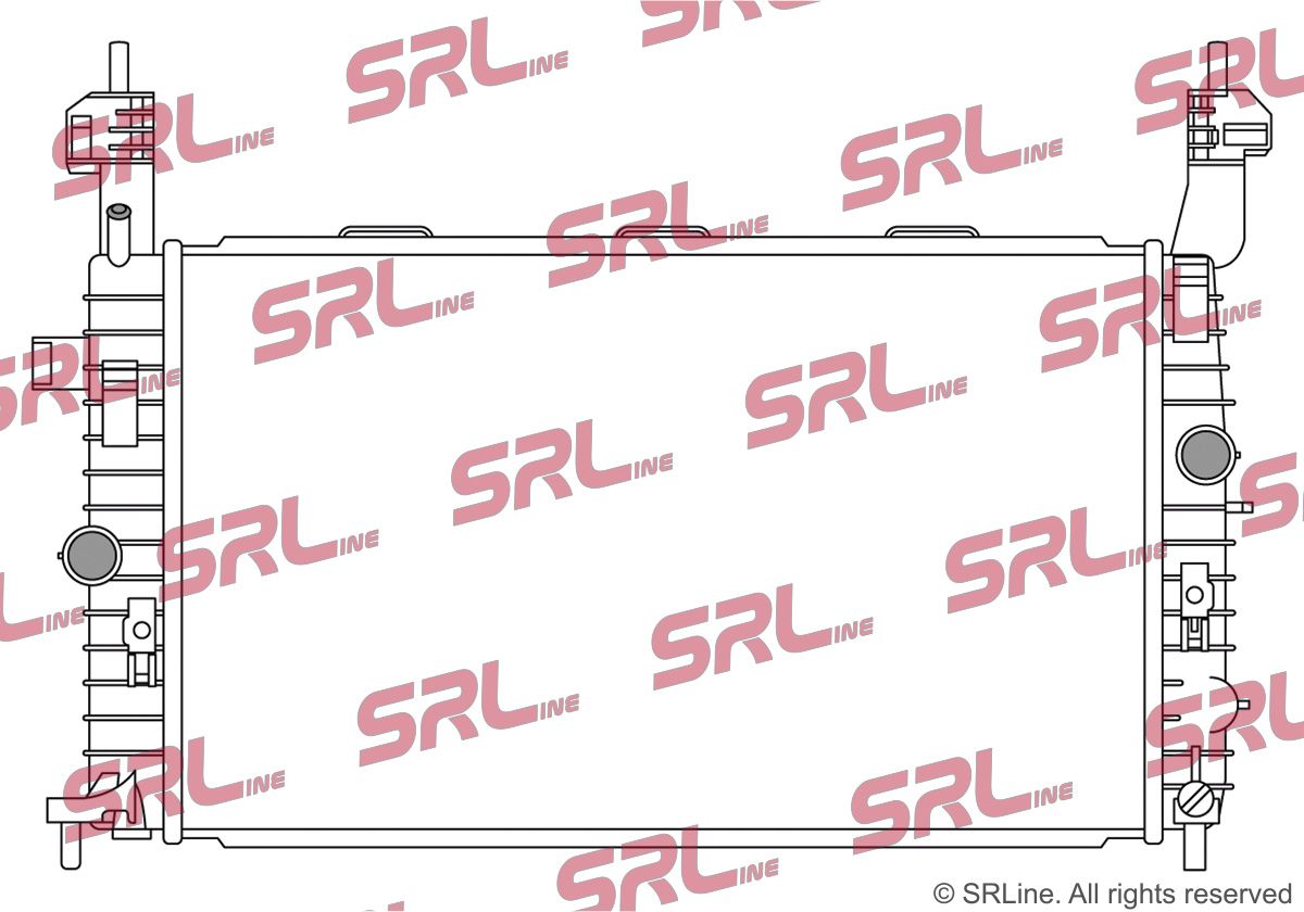 SRLINE 555908-1 Radiator, engine cooling
