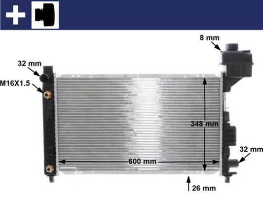 MAHLE CR 323 000S Radiator, engine cooling