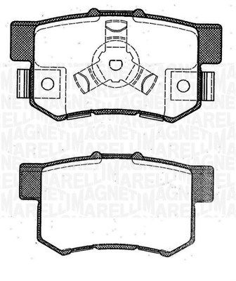 MAGNETI MARELLI 363916060463 Brake pad set, disc brake