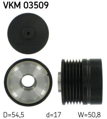 SKF VERTEVO VKM 03509 Alternator freewheel clutch