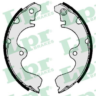 LPR 06940 Brake shoe set