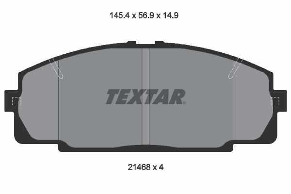 TEXTAR 2146801 Brake pad set, disc brake