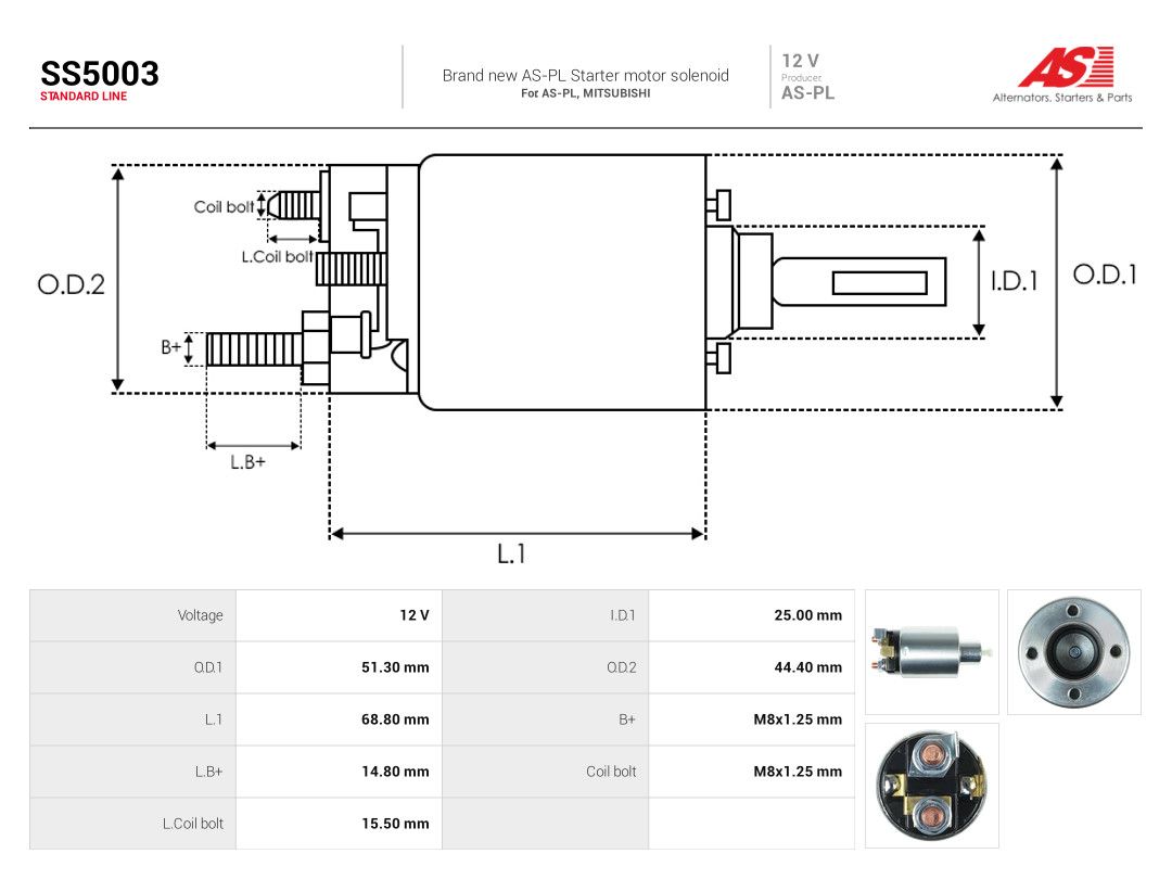 Solenoid Switch, starter-3