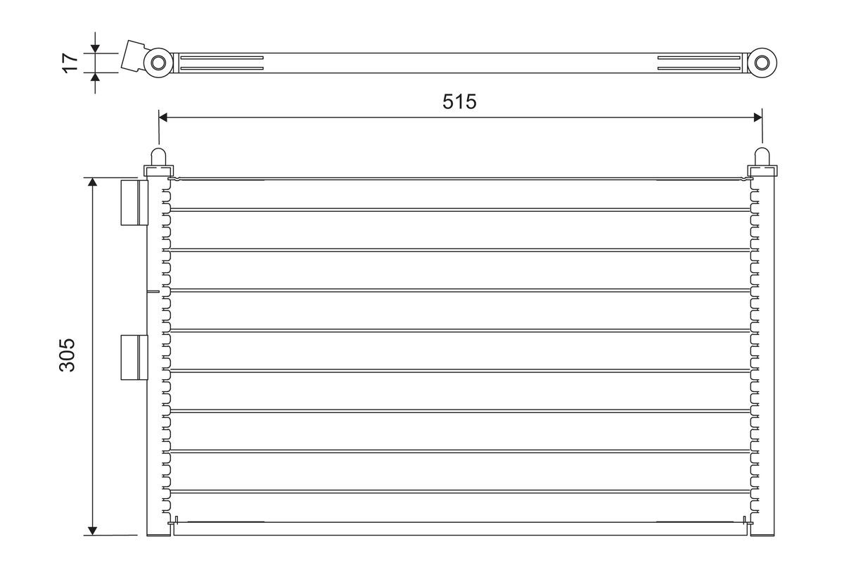 VALEO 818020 Condenser, air conditioning