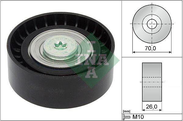 SCHAEFFLER INA 532 0434 10 Deflection/guide pulley, v-ribbed belt