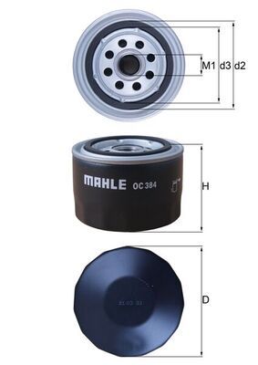 KNECHT OC 384 Oil filter