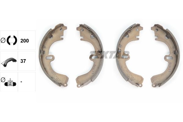 TEXTAR 91032500 Brake shoe set