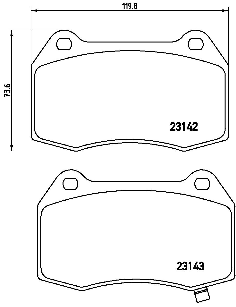 Brake Pad Set, disc brake-1