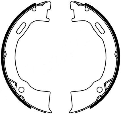Brake Shoe Set, parking brake-1