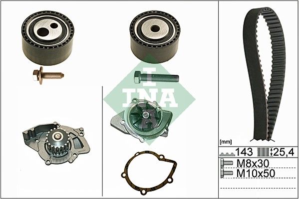SCHAEFFLER INA 530 0447 30 Water pump & timing belt kit