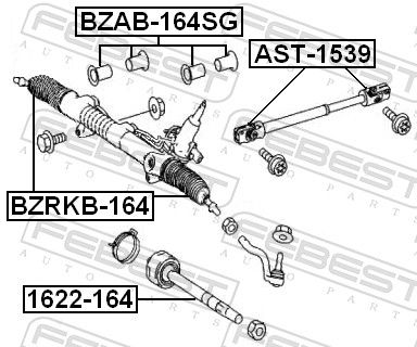 Mounting, steering gear-1