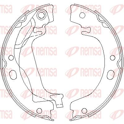 REMSA 4753.00 Brake shoe, parking brake