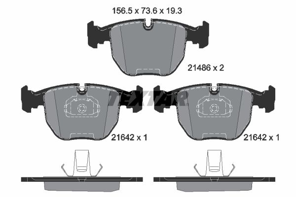 TEXTAR 2148602 Brake pad set, disc brake