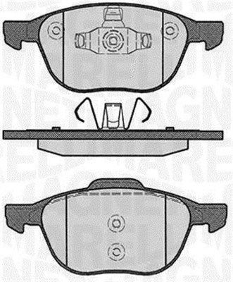 MAGNETI MARELLI 363916060244 Brake pad set, disc brake
