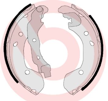 BREMBO S 56 510 Brake shoe set