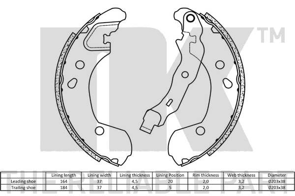 Brake Shoe Set-1