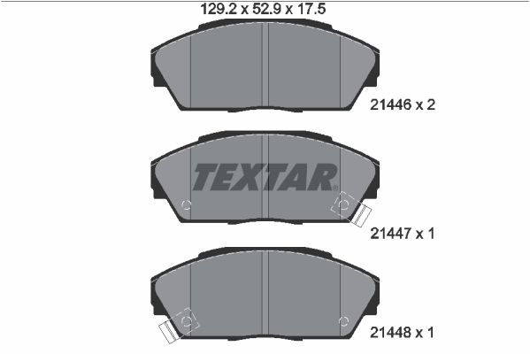 TEXTAR 2144601 Brake pad set, disc brake