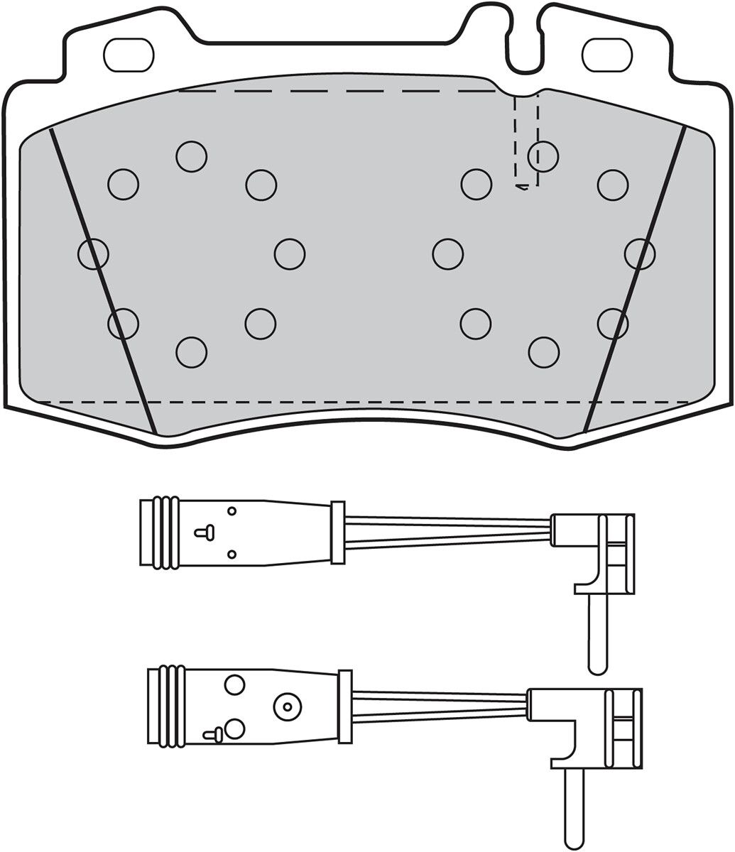 Brake Pad Set, disc brake-1