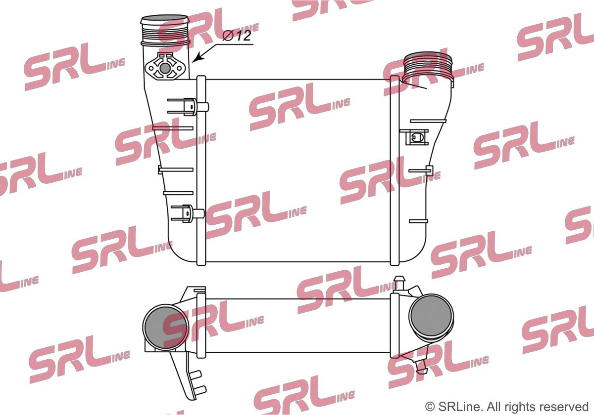 SRLINE 1335J8-3 Charge air cooler