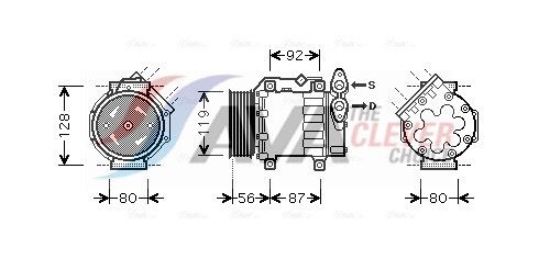 AVA CLEVER CHOICE FDAK431 Compressor, air conditioning
