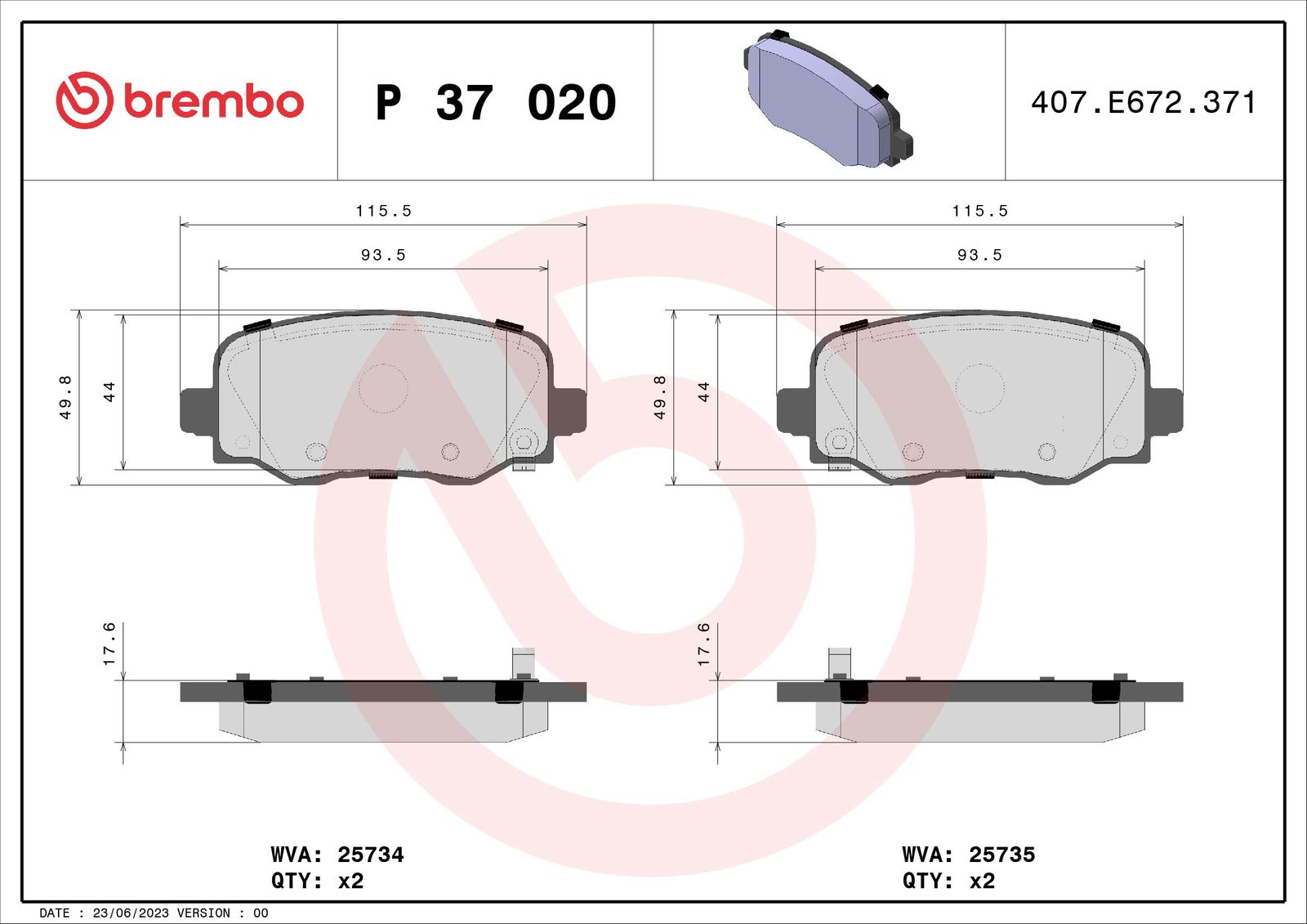 Brake Pad Set, disc brake-1