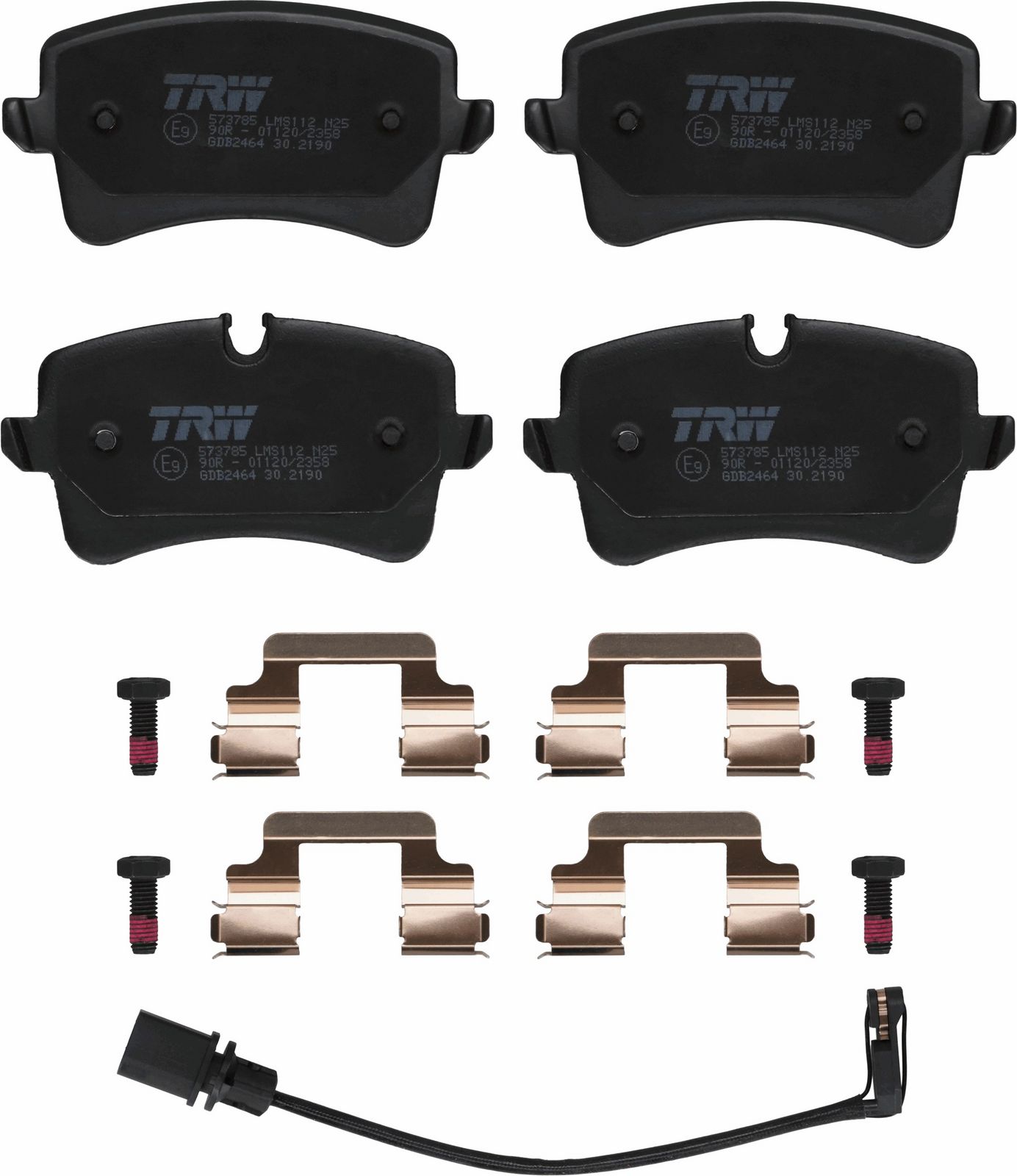 TRW GDB2464 Brake pad set, disc brake