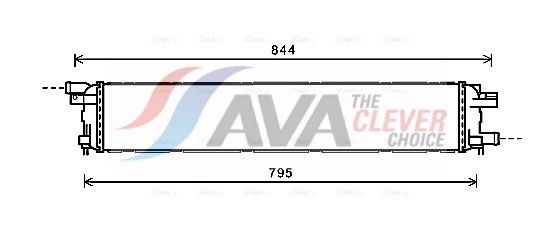 AVA CLEVER CHOICE AI2361 Radiator, engine cooling