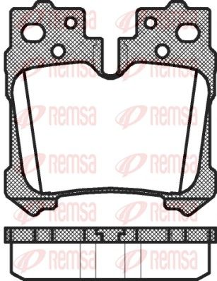 REMSA 1321.00 Brake pad set, disc brake