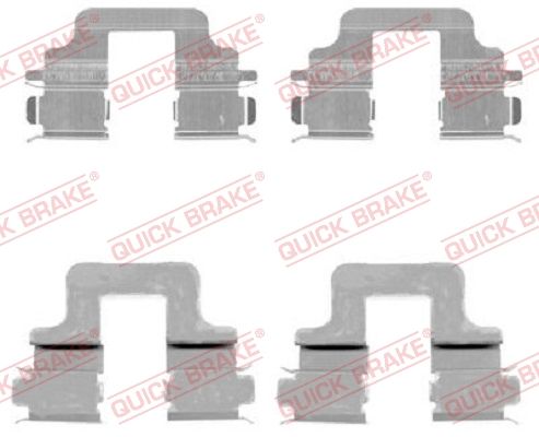 QUICK BRAKE 109-1731 Accessory kit, disc brake pad