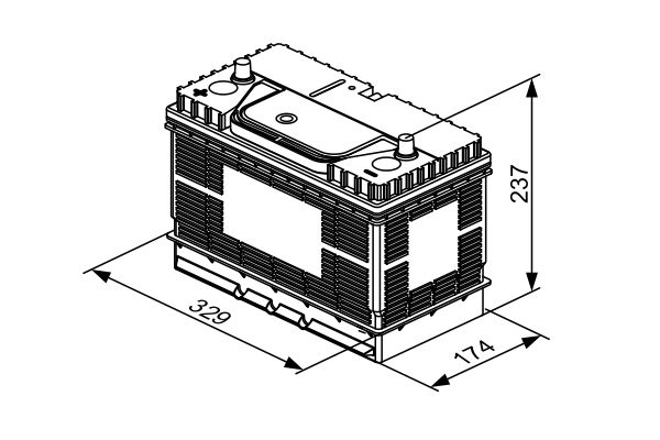 BOSCH 0 092 T30 500 Starter battery