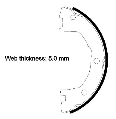 Brake Shoe Set, parking brake-1