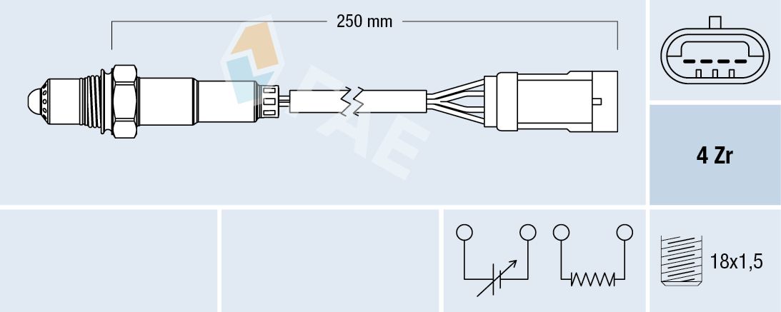 FAE 77151 Oxygen sensor