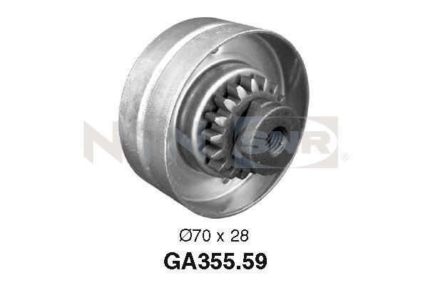 SNR GA355.59 Belt tensioner, v-ribbed belt
