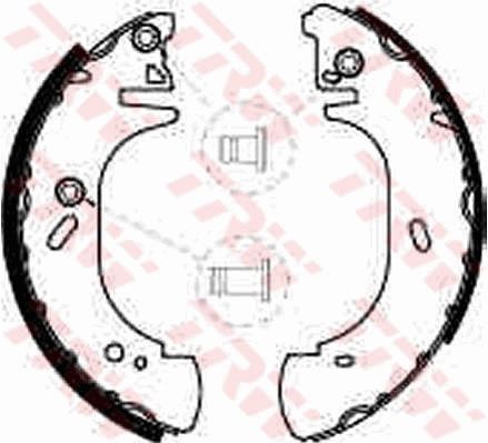 TRW GS8540 Brake shoe set