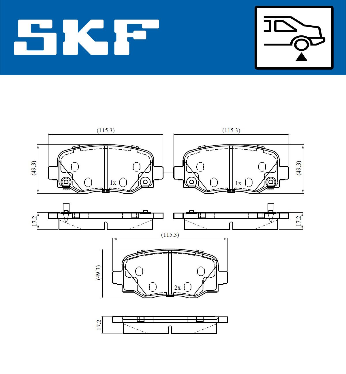Brake Pad Set, disc brake-1