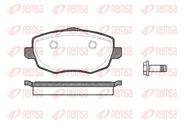 REMSA 1099.00 Brake pad set, disc brake