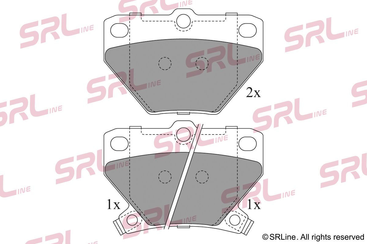 SRLINE S70-1433 Brake pad set, disc brake