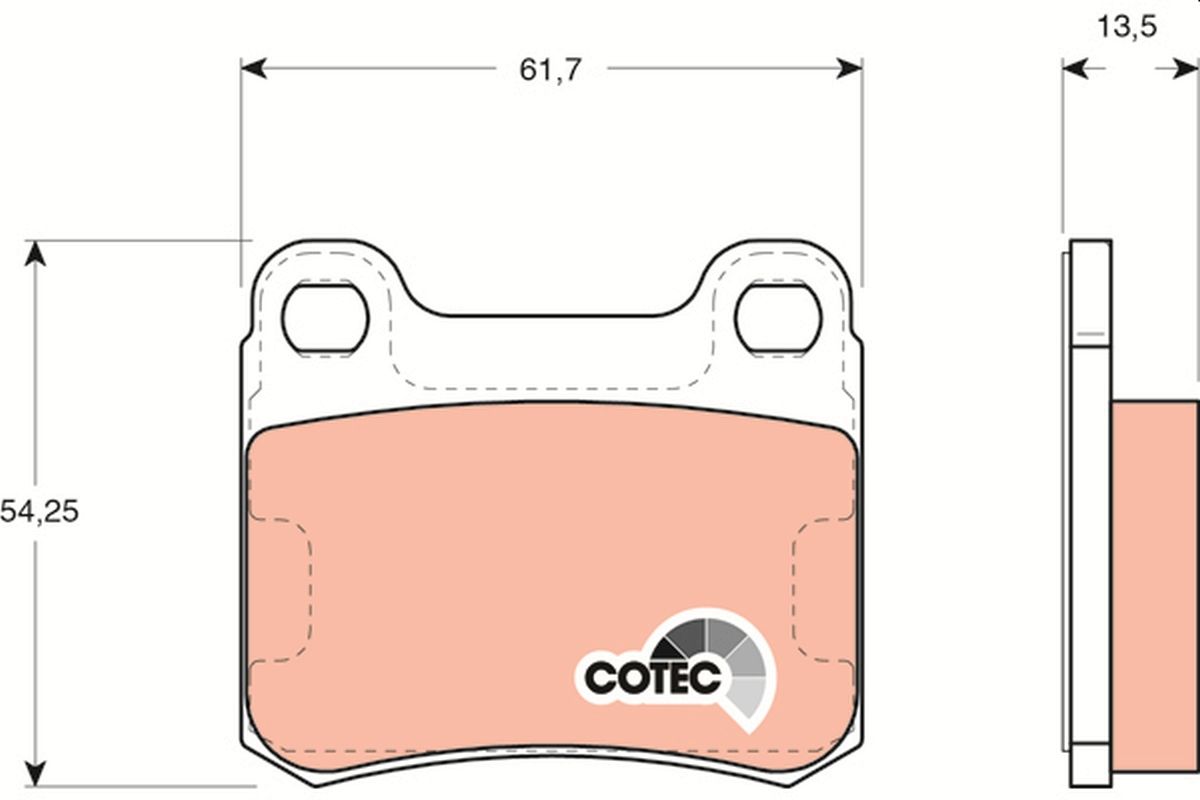 TRW GDB294 Brake pad set, disc brake