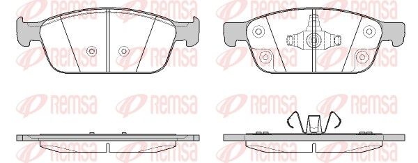 REMSA 1510.50 Brake pad set, disc brake