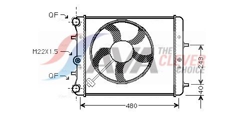 AVA CLEVER CHOICE SAA2013 Radiator, engine cooling