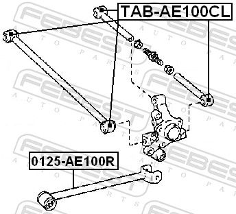 Mounting, control/trailing arm-1