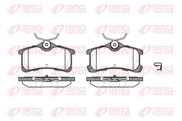 REMSA 1050.02 Brake pad set, disc brake