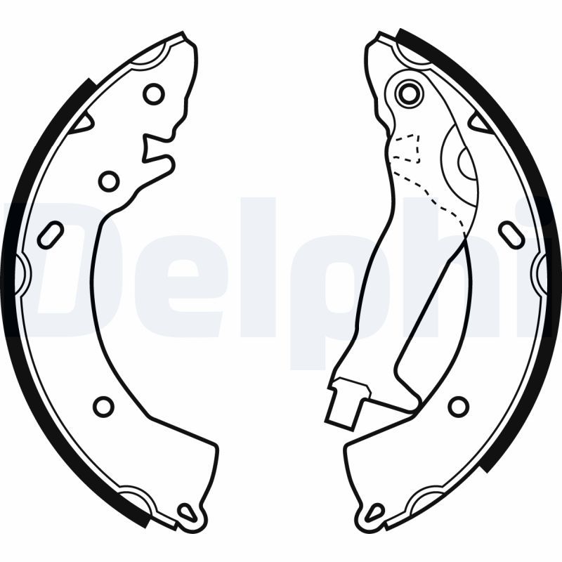 DELPHI LS1966 Brake shoe set
