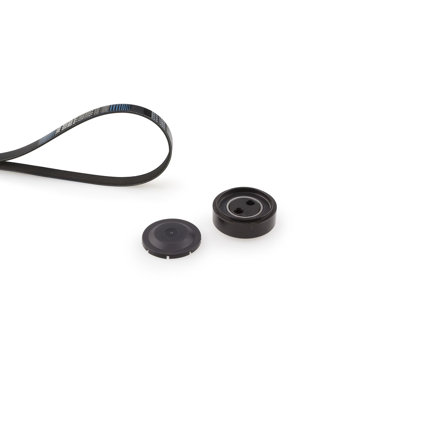 V formos rumbuotas diržas, komplektas